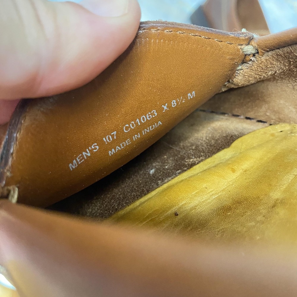 Cole Haan Shoes Mens Size 8.5 M Brown Leather Tassel Loafers Slip On CC01083 - Picture 10 of 11